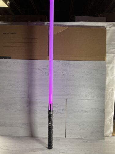 KYBERS RGB Purple Lightsaber Metal Aluminum Hilt Light Saber (6922780475575)